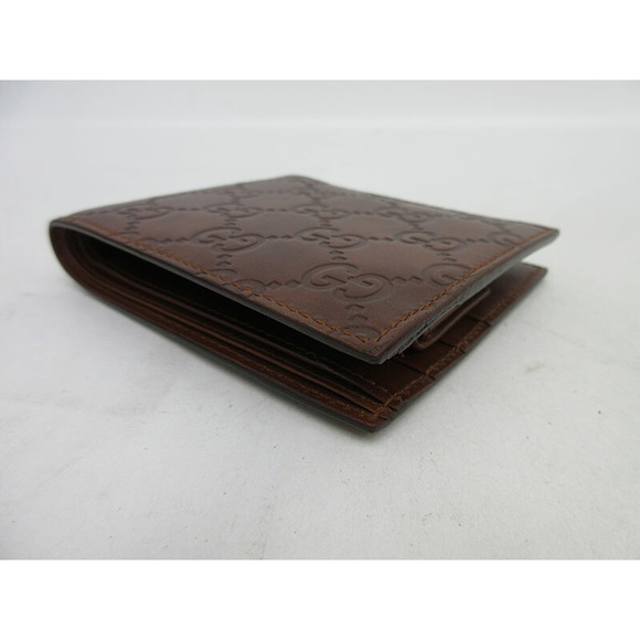 GUCCI Guccisima Bifold Wallet Brown Leather - Picture 4 of 9